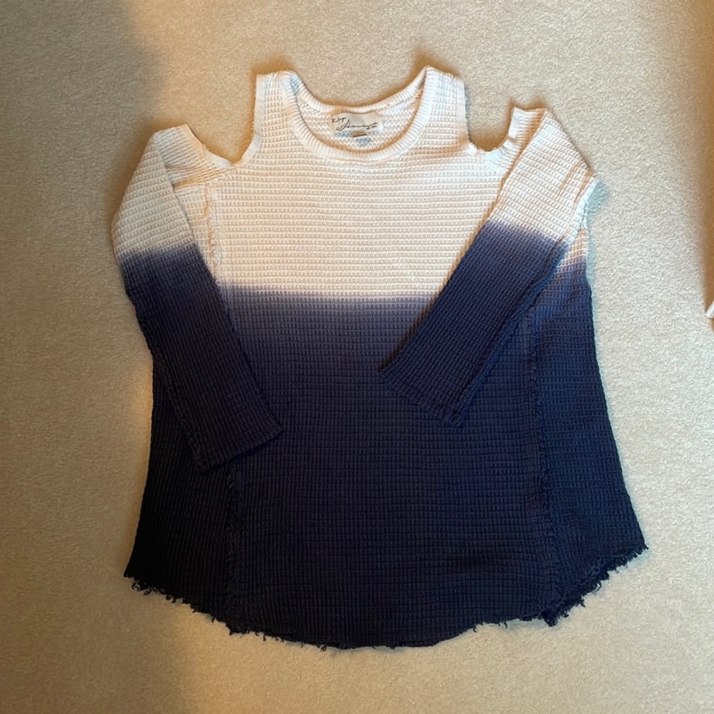 Vintage Havana Cutout Shoulder Sweater